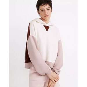 Madewell Airyterry Hoodie Sweatshirt in Colorblock